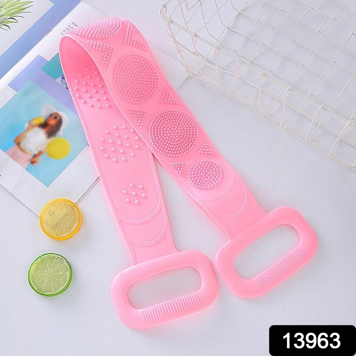 Silicone Body Back Scrubber - Double-Sided Bath Brush for Deep Cleaning & Massage (Medium Size /1pc) Silicone Body Back Scrubber - Double-Sided Bath Brush for Deep Cleaning & Massage (Medium Size /1pc)